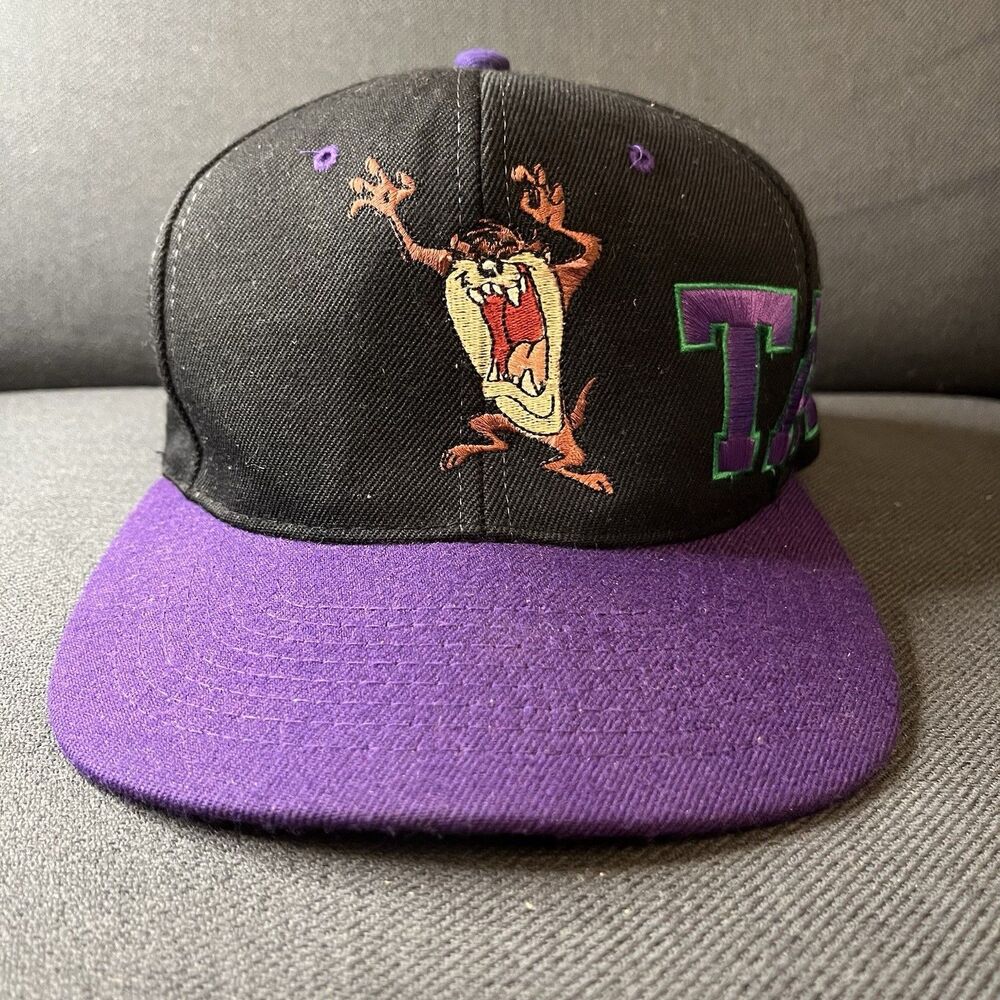 1993 Warner Bros. Looney Tunes "TAZ" Snapback Cap by Fresh Caps Vintage